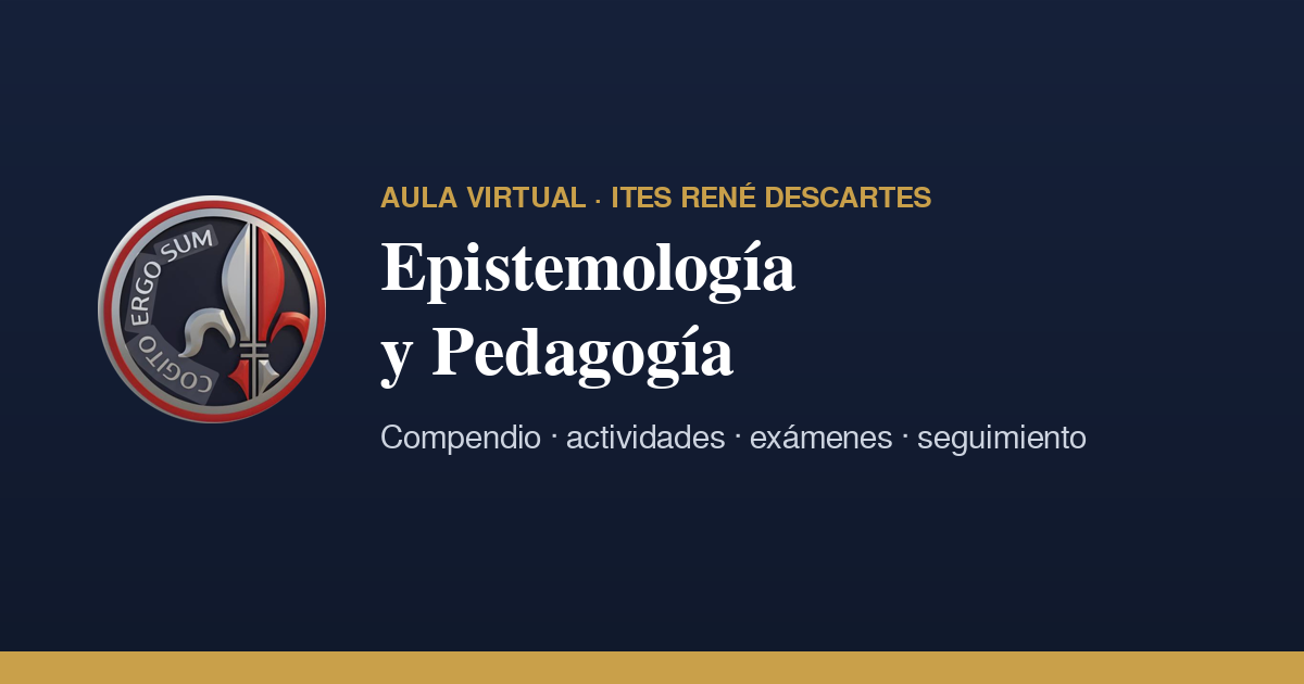 Pienso, luego investigo — Epistemología y Pedagogía